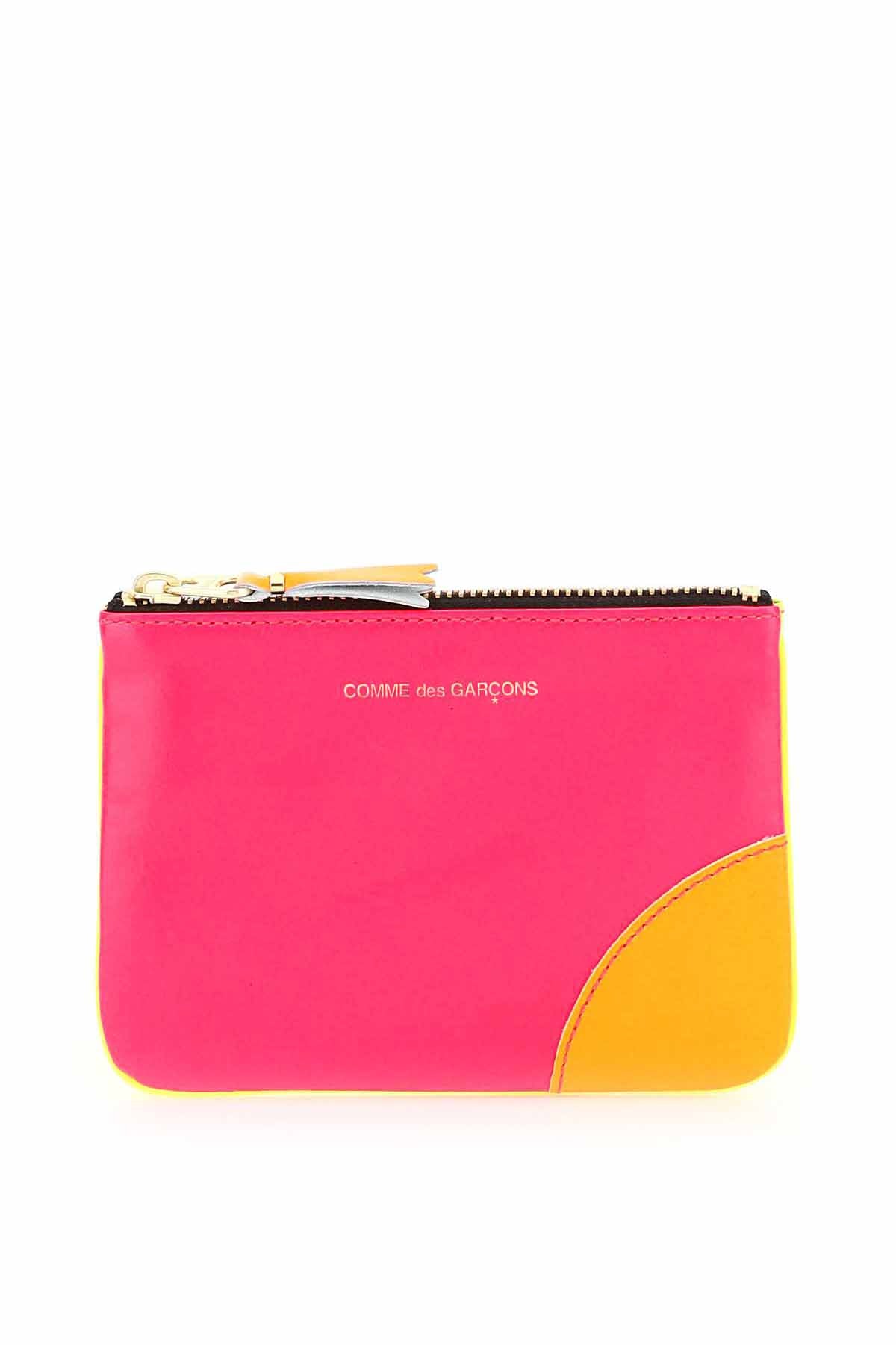 Comme Des Garcons Wallet fluo mini pouch