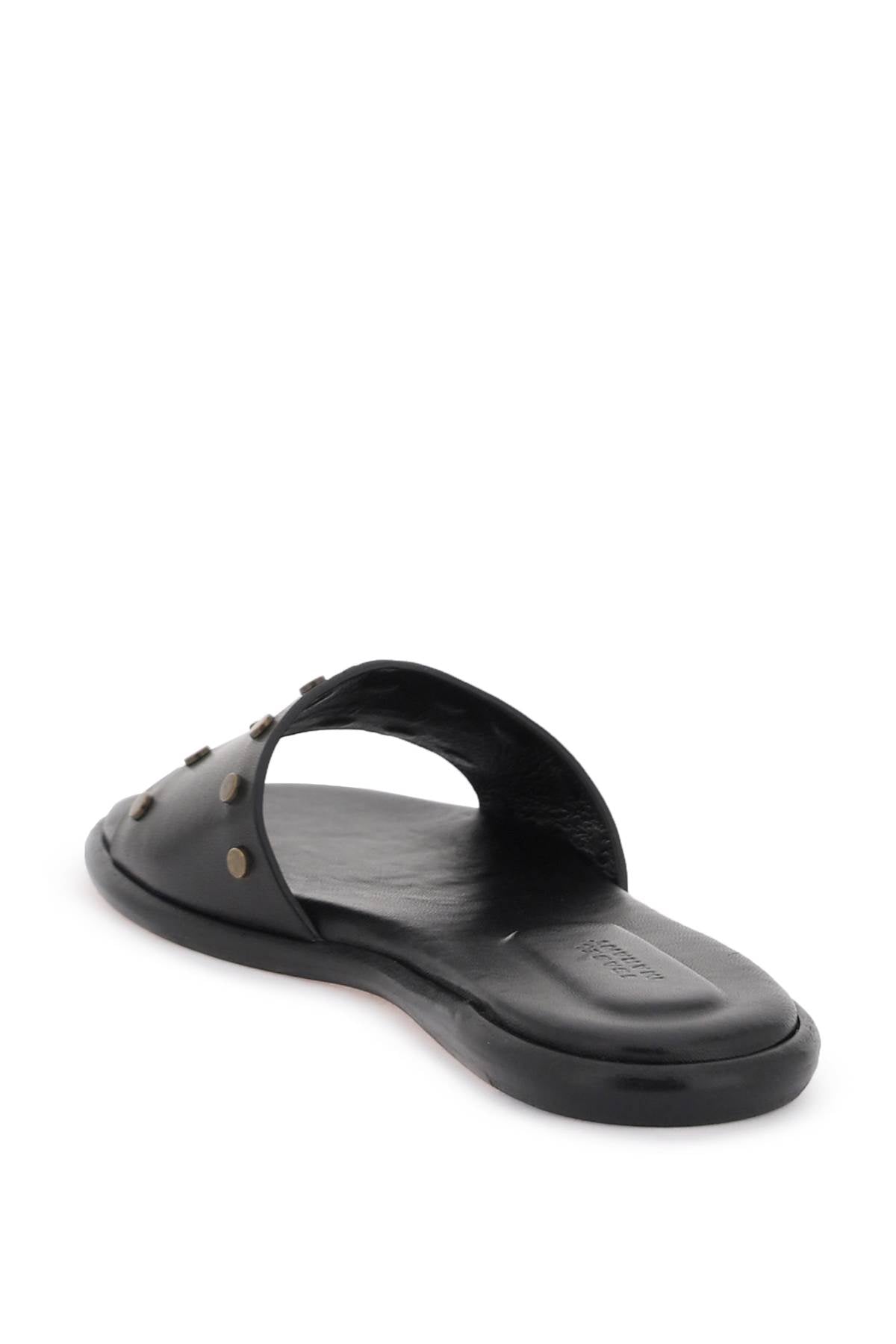 Isabel Marant leather vikee slides