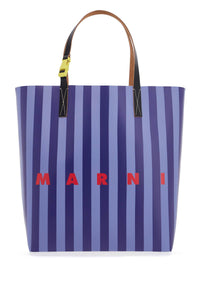 Marni striped tribeca tote bag