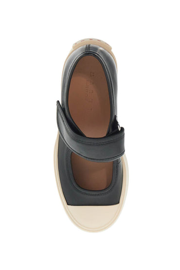 Marni pablo mary jane nappa leather sneakers