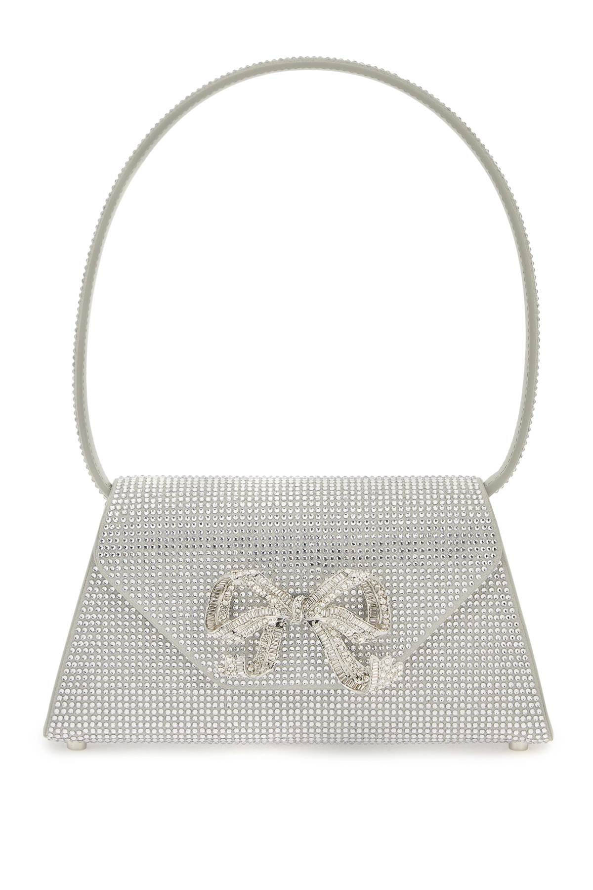 Self-Portrait Self Portrait bow mini shoulder bag with rhinestones