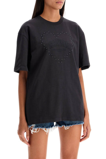 Ganni embroidered oversized t