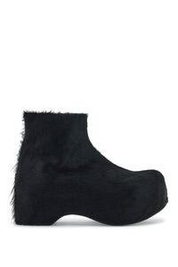 Marni 'long-haired chunky ankle boots