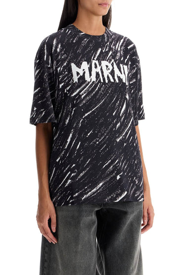 Marni "abstract pattern logo t-shirt with