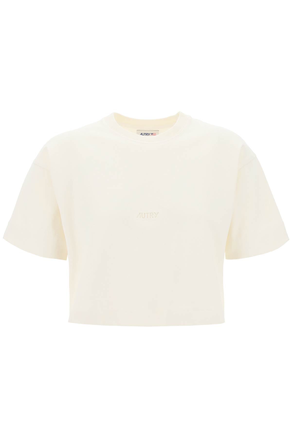 Autry boxy t-shirt with debossed logo