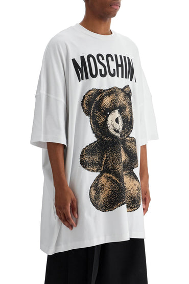 moschino teddy bear print maxi t