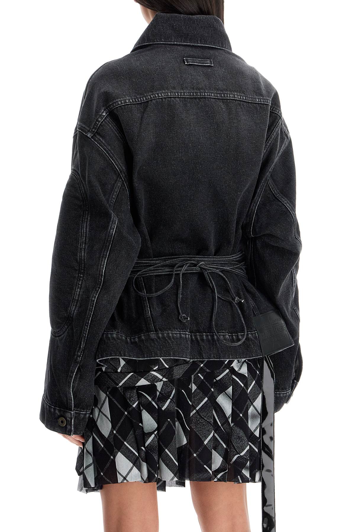 JEAN PAUL GAULTIER denim jacket with laces