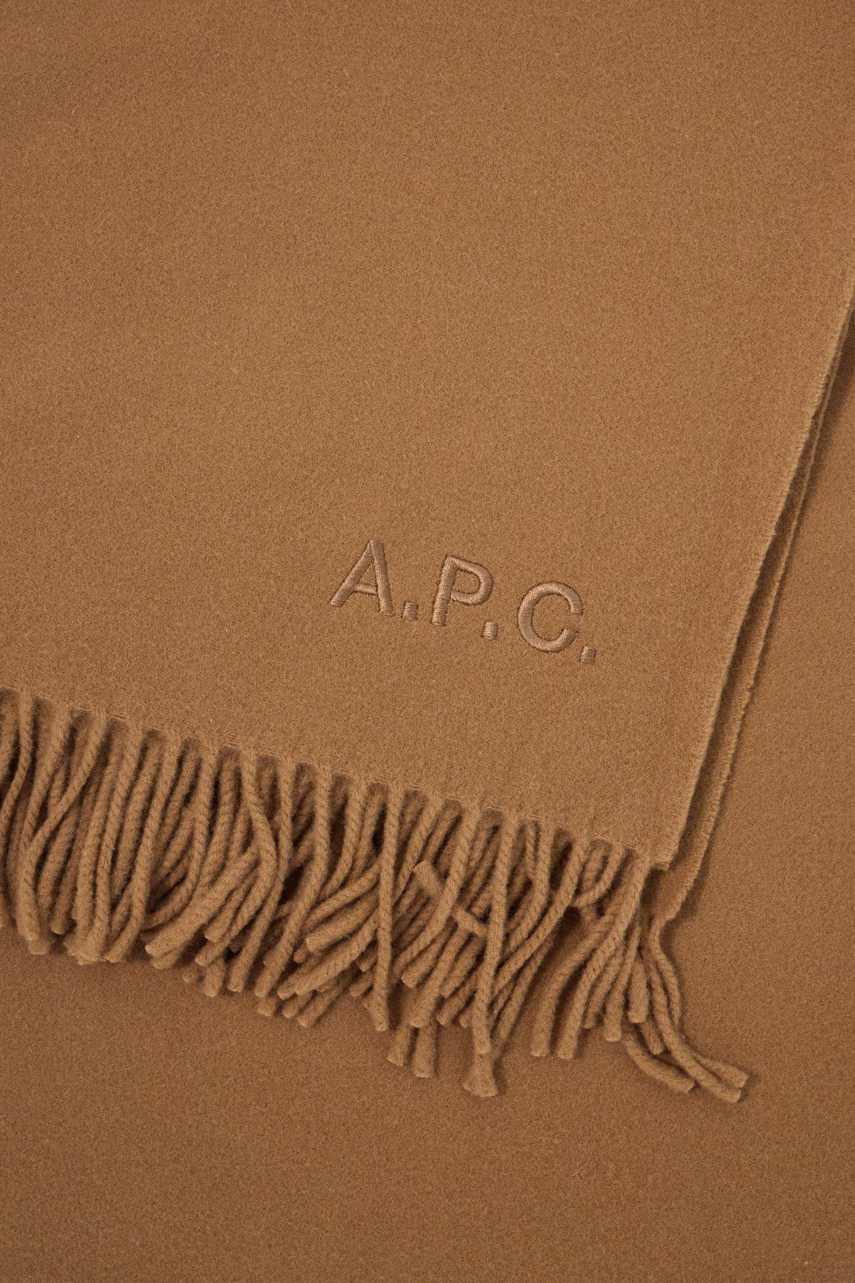 A.P.C. alix brodée wool scarf